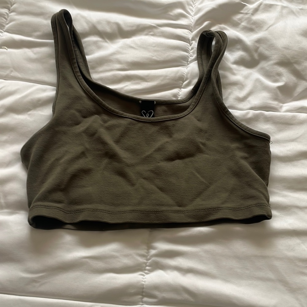 Olive crop top, Brand Windsor, size small